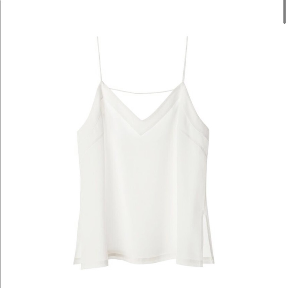 Cuyana Silk Cami White
